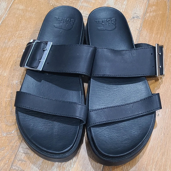 Sorel Women's Roaming Buckle Slide Sandals Bold Oversized Buckle Size 10 NWOT - Picture 2 of 7